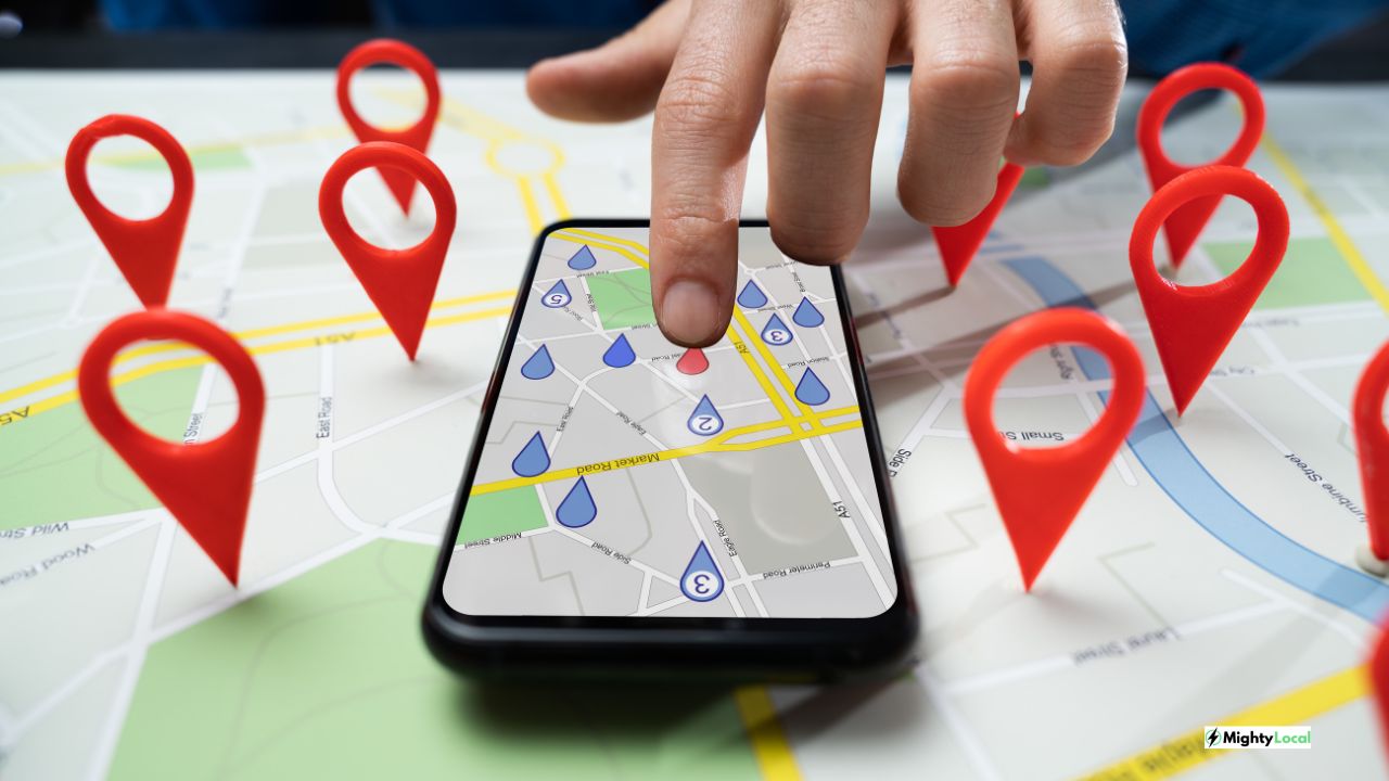 Local Business SEO Phone on Maps app on iPhone